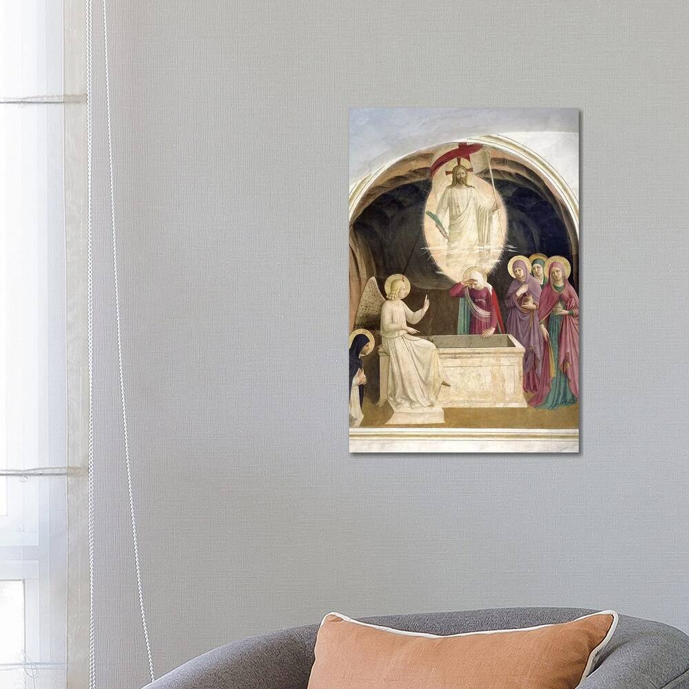 iCanvas "The Resurrection Of Christ And The Pious Women At The Sepulchre, 1442" by Fra Angelico Canvas Print