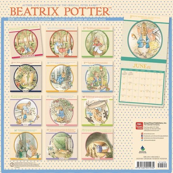 Shop Beatrix Potter Wall Calendar Family Movies By Browntrout