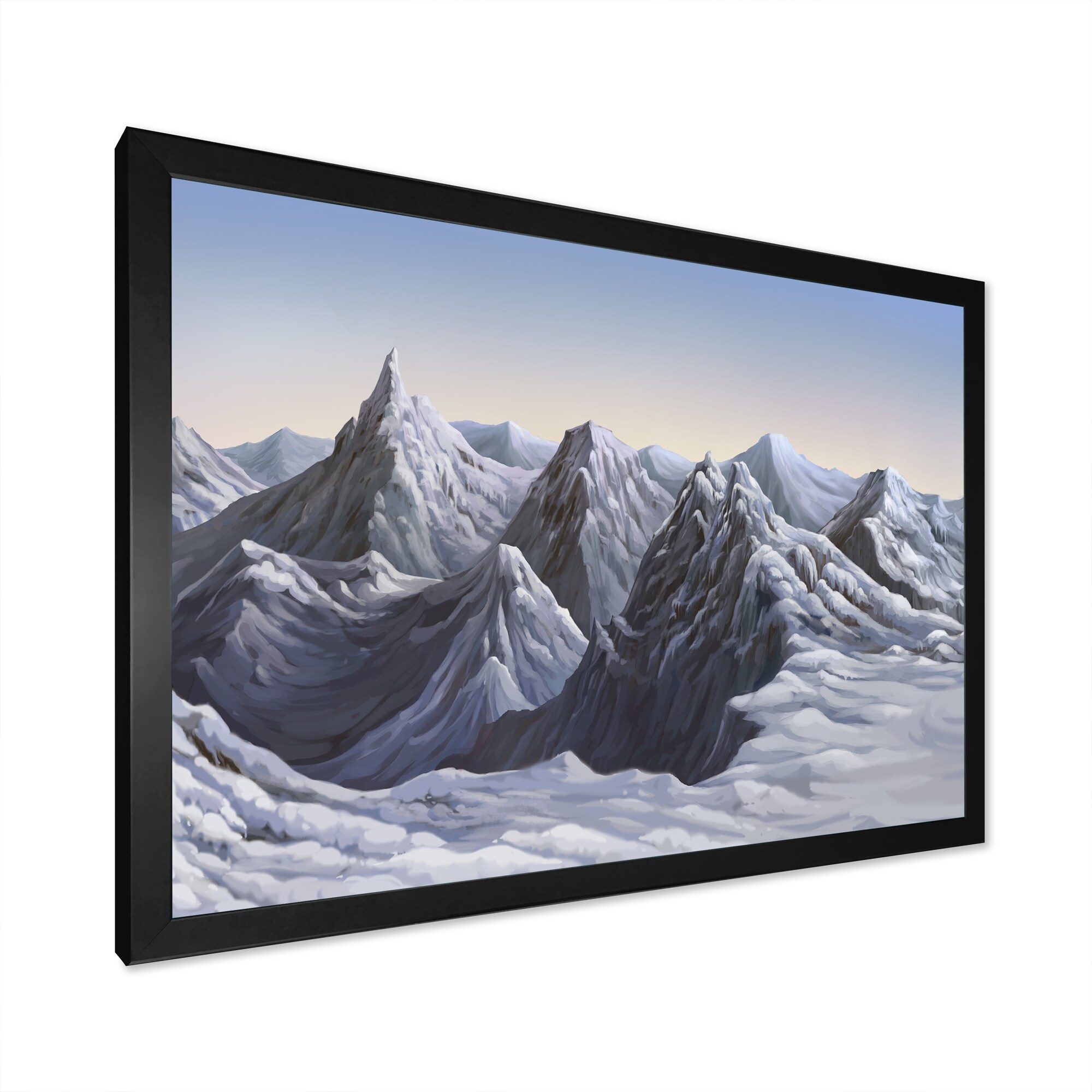 絵画 Winter Mountain Wall Murals Nature Winter in the mountains, forest, Alps