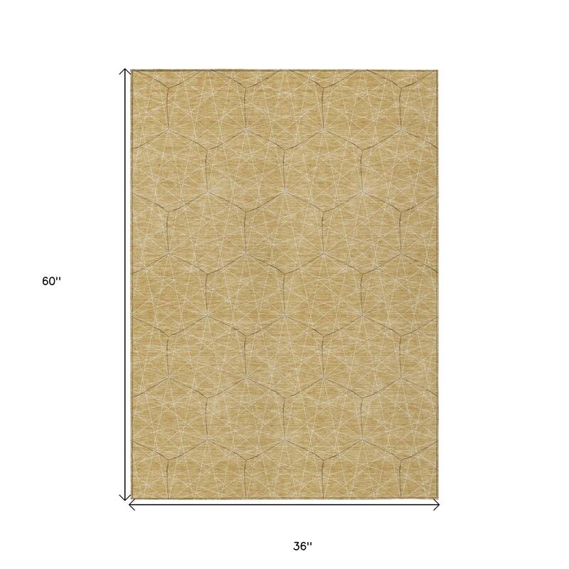 HomeRoots Geometric Transitional Rectangle Outdoor Rug