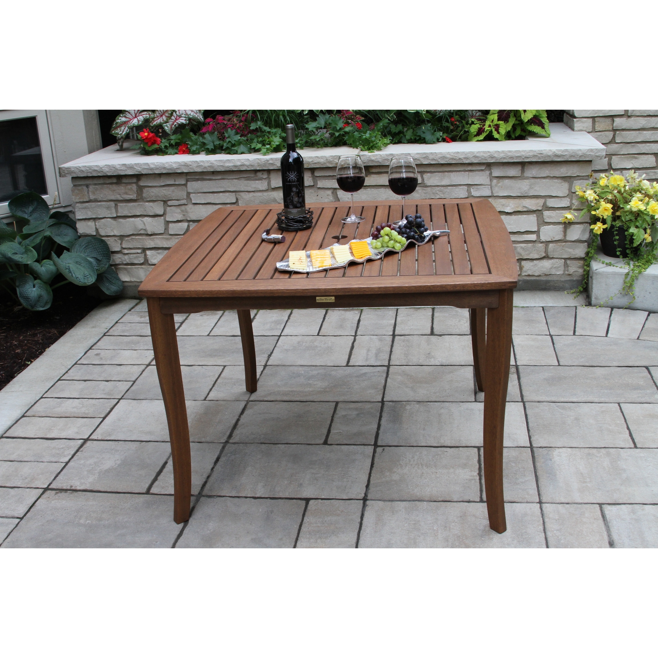 Eilaf Square Eucalyptus Dining Table N/A Bed Bath Beyond