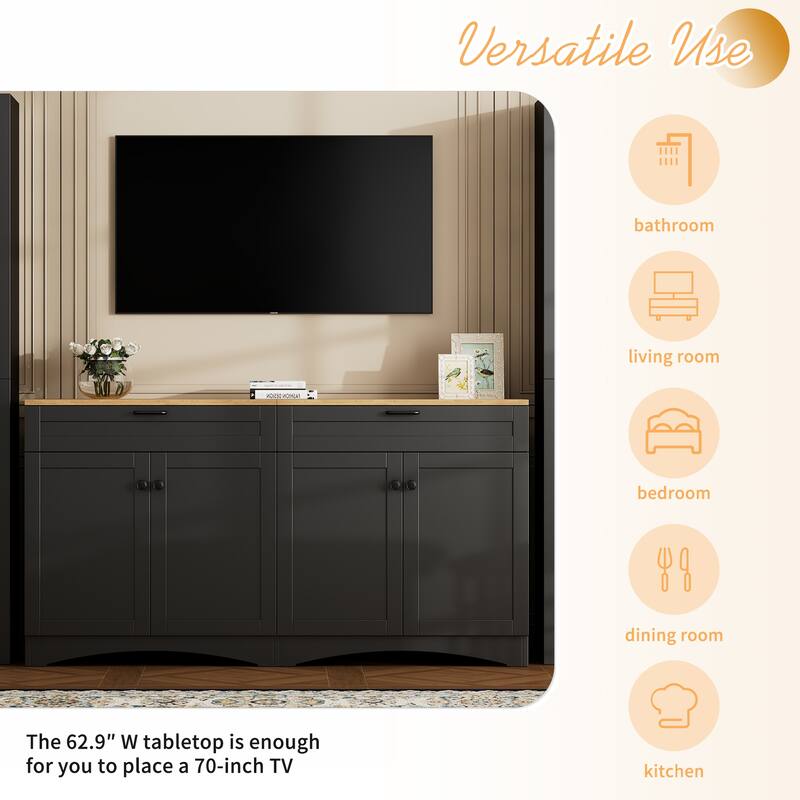 102.3" Display Units with 3 Piece Set and Adjustable Shelves