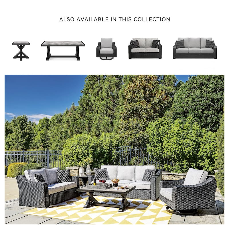 Signature Design by Ashley Beachcroft Outdoor Sofa with Cushion - 82.25" W x 37.75" D x 34.63" H