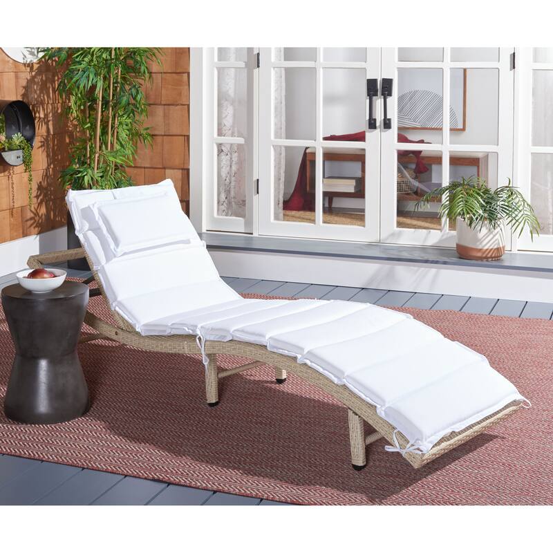 SAFAVIEH Outdoor Nihada Chaise Sun Lounger - 79Wx25Dx14H