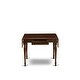 preview thumbnail 6 of 15, East West Furniture Dover Dining Room Chairs with Wood Seat - Finished in Mahogany (Set of 2)