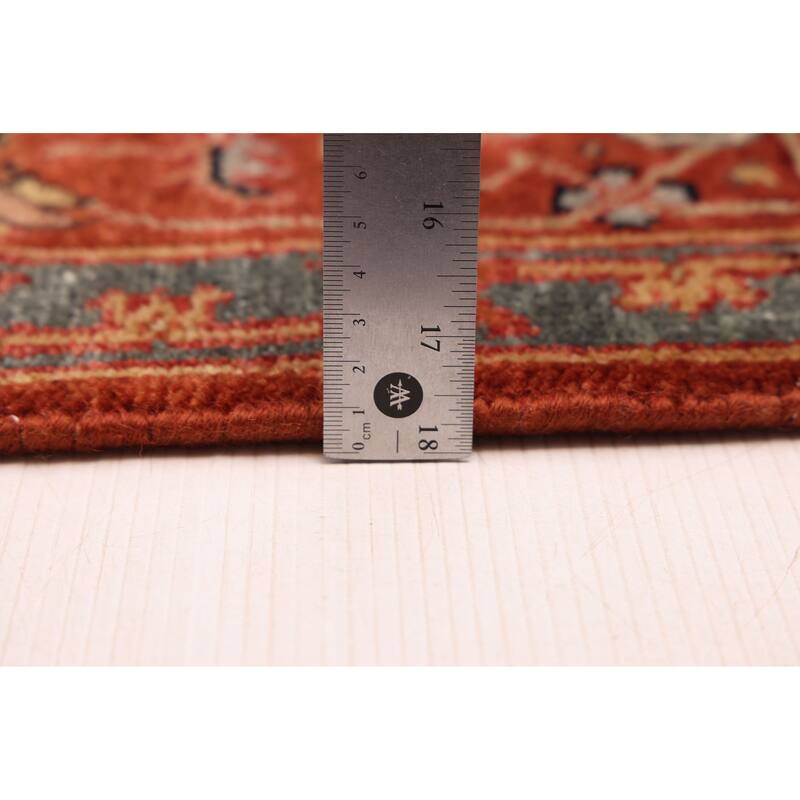 ECARPETGALLERY Hand-knotted Jules Sultane Dark Copper Wool Rug - 5'6 x 8'8