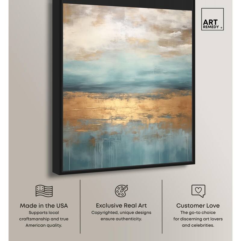 Cloudscape in Gold III Canvas by Art Remedy