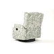 preview thumbnail 28 of 102, 29'' W Pattern Floral Swivel Manual Push Back Recliner Glider Chair