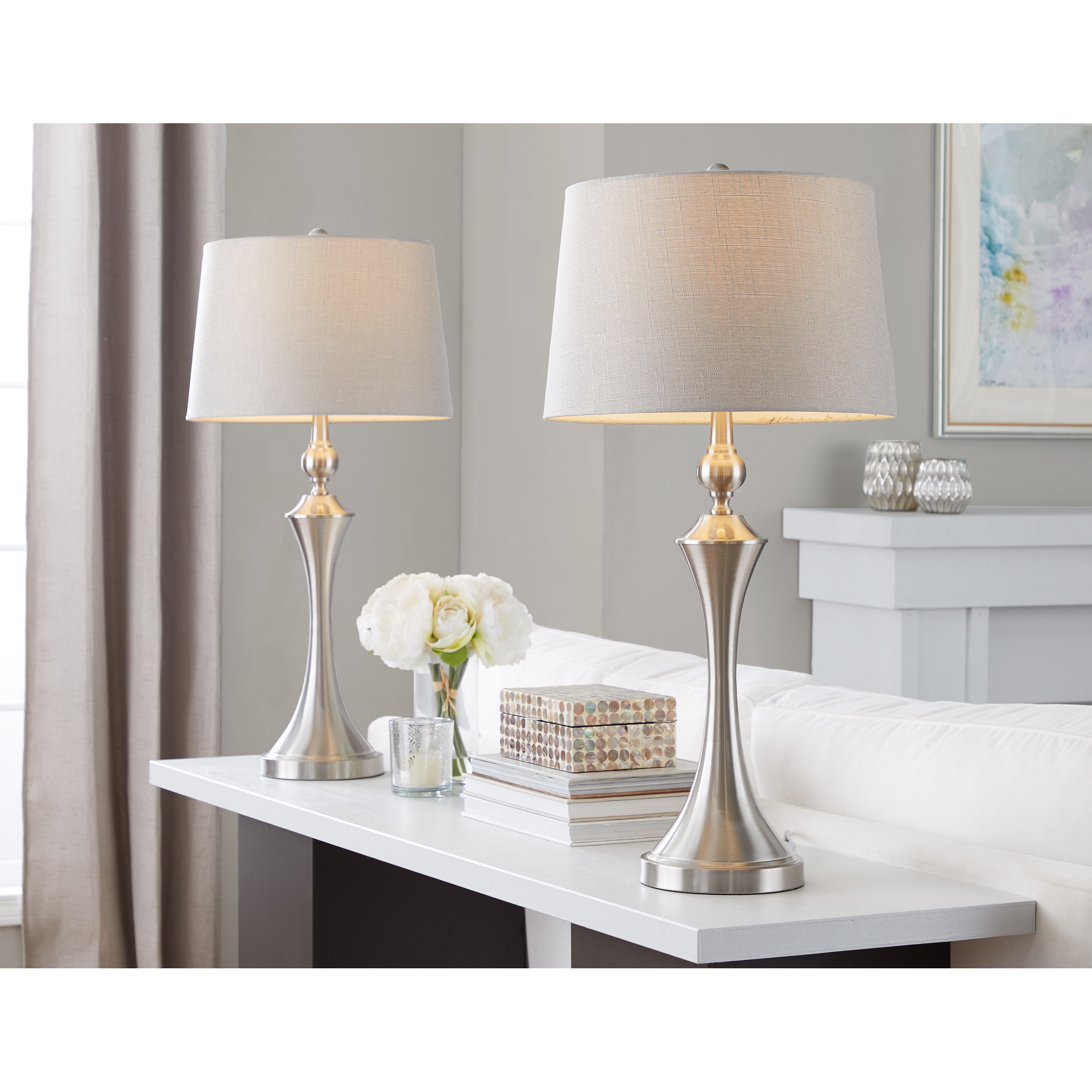 Metal table lamp on sale