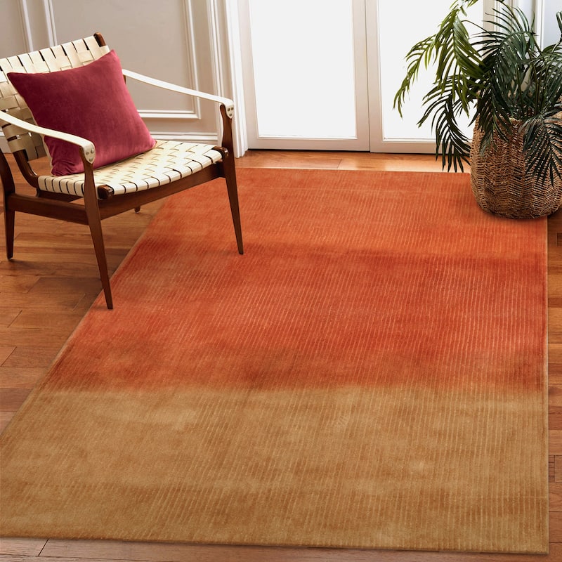 Liora Manne Como Tibetan Stripe Indoor Area Rug - 7'6" x 9'6" - Sunset