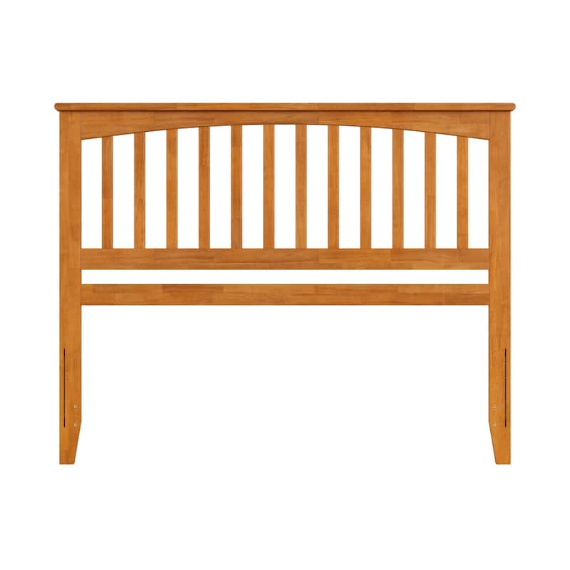 Queen Solid Wood Headboard with Attachable USB Charger in Light Toffee for Sleek Contemporary Bedroom Decor