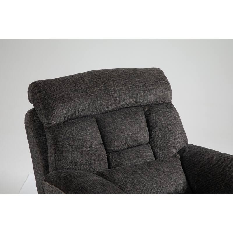 Power Lift Recliner Chair with Heat & Massage, Heavy Duty Recliner Chair with 2 Cup Holders & 2 Remote Controls