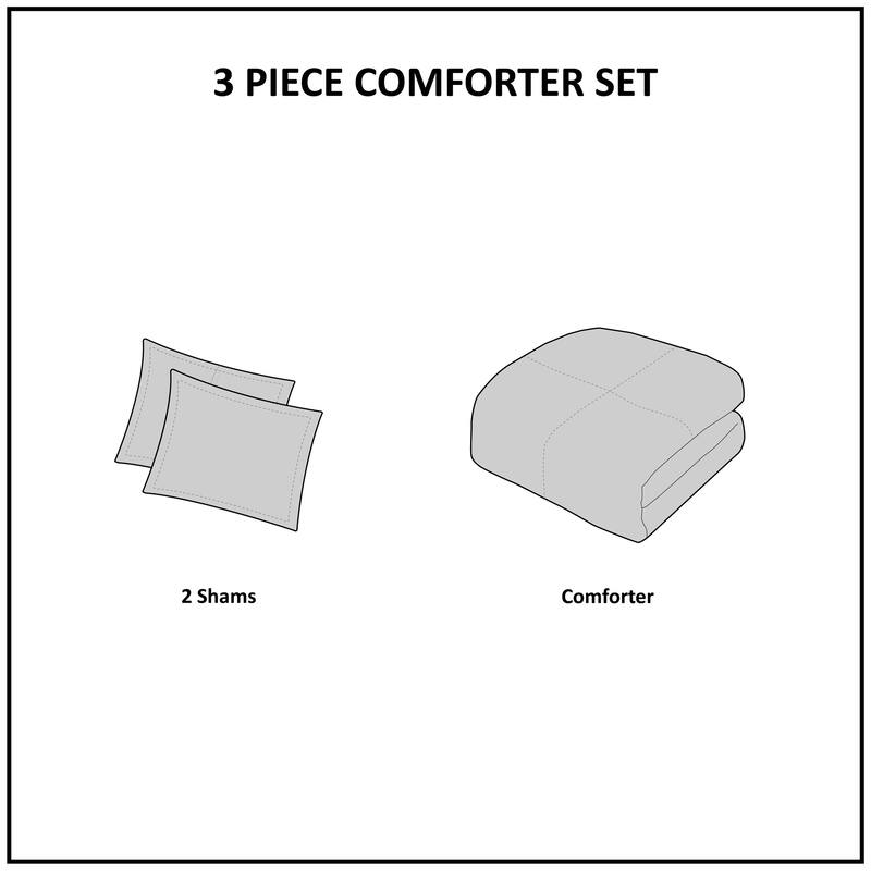 GDF Studio - Mila Cotton Comforter Set with Chenille Tufting