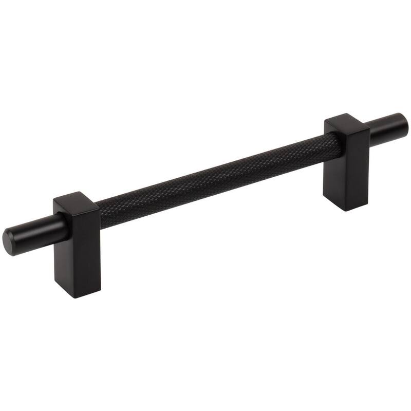 Jeffrey Alexander 598-128 Larkin Center Knurled 5-1/16" Center to - Matte Black