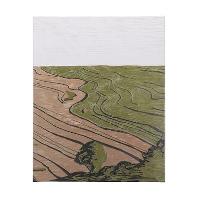 Farmland Spring II (35 x 28) Canvas Art Print