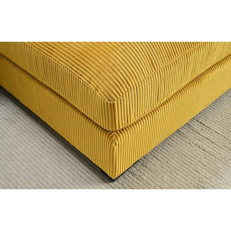 Payan 102.4 inch Wide Corduroy 2-Piece Sectional Sofa