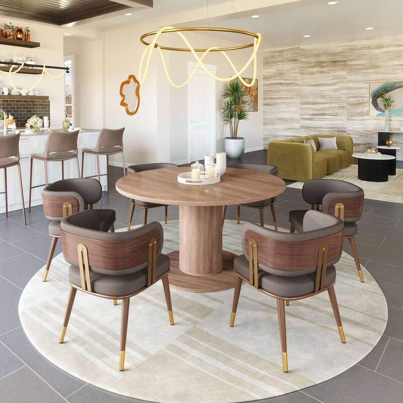 Brew Dining Chair Brown & Walnut