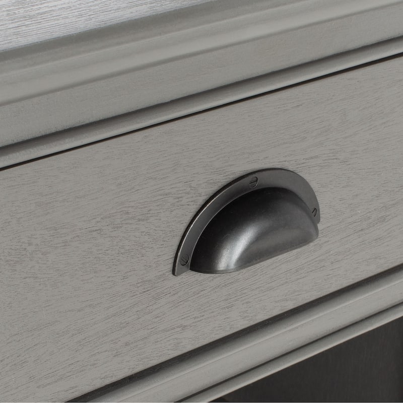 SAFAVIEH Clemie Grey Storage Side Table - 17.7" x 13.8" x 29.9" - 18Wx14Dx30H