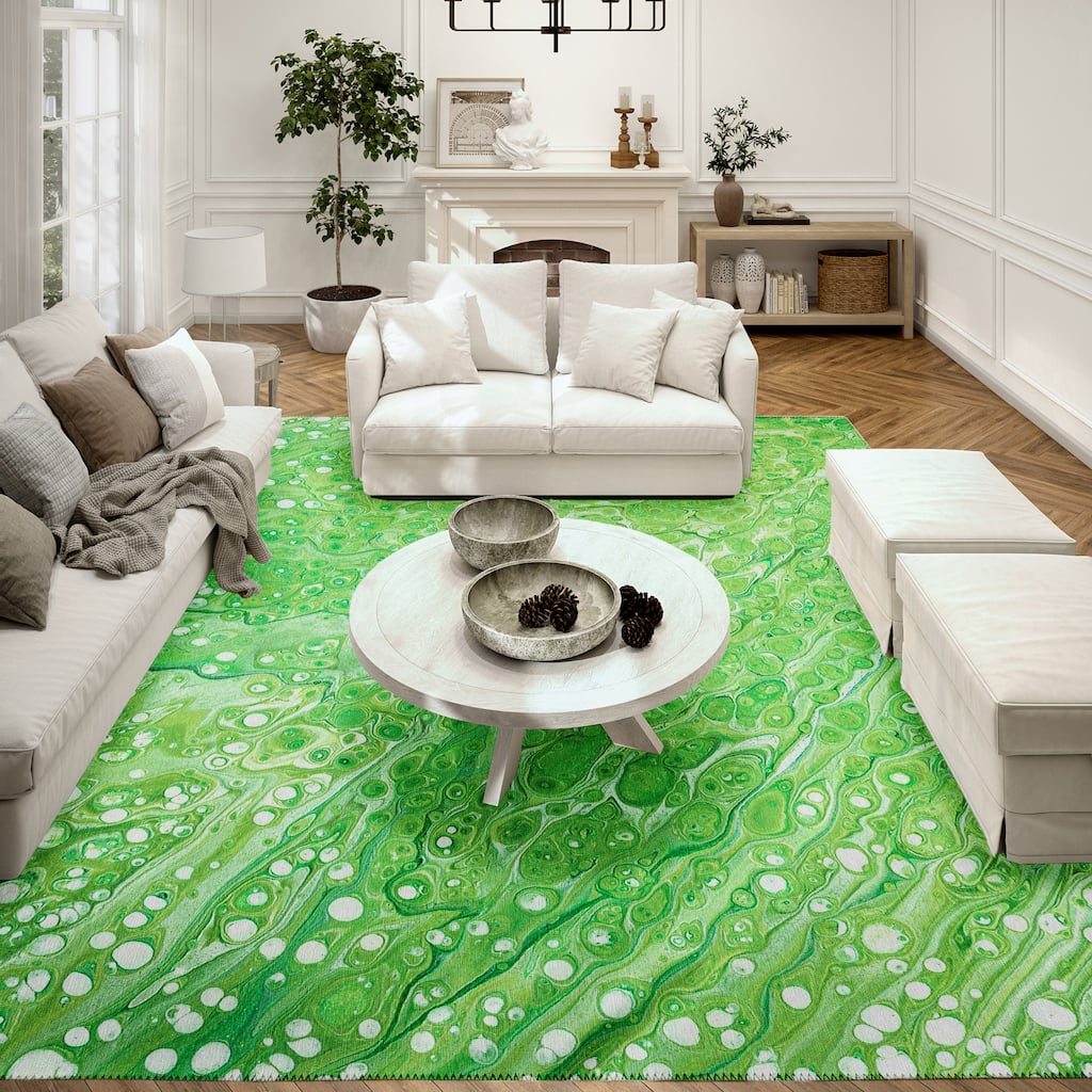 Indoor/ Outdoor Addison Karina Abstract Washable Area Rug
