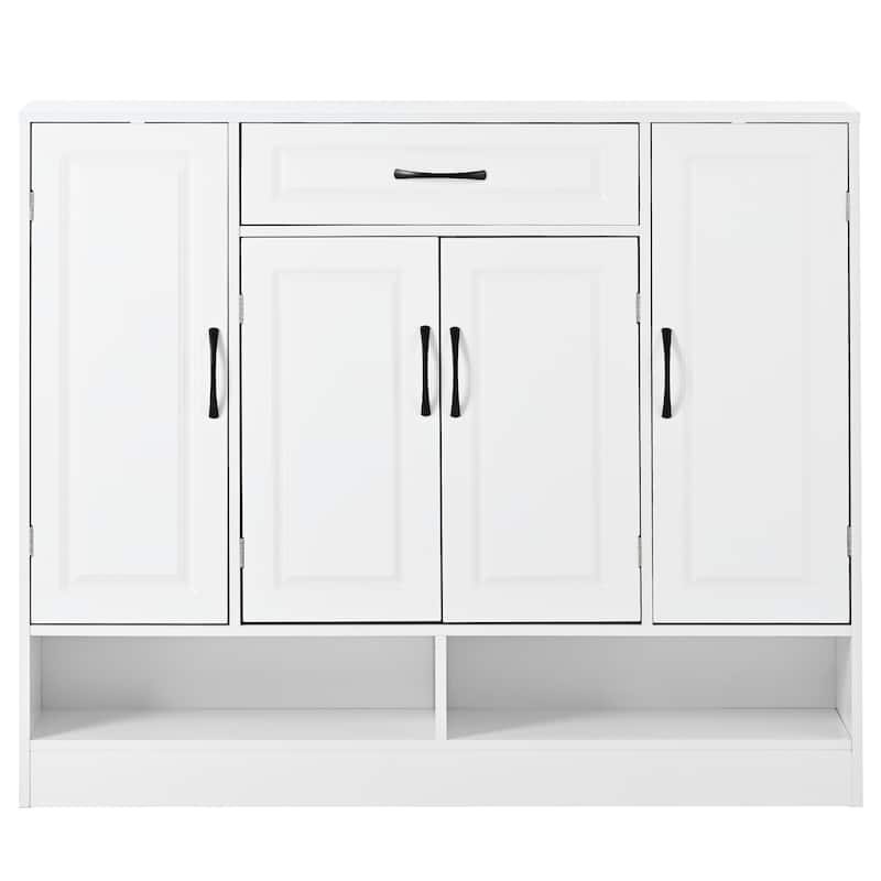 ON-TREND Sleek and Modern Adjustable Shelf Shoe Cabinet - Sturdy, Space-Saving Design