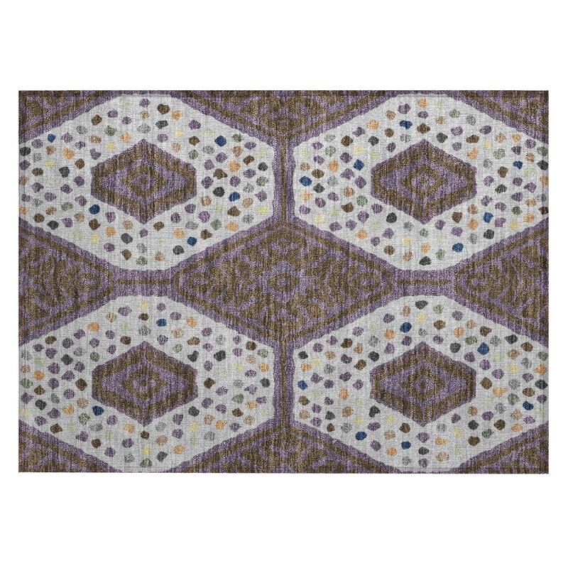 Machine Washable Indoor/ Outdoor Global Nipsey Chantille Rug