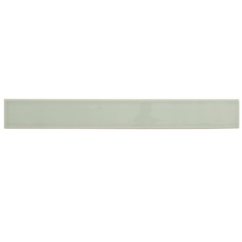 Apollo tile 2" x 16" Horizonte Glossy Soft Mint Green Ceramic Tile (10.76 sq ft/case) - 50 Pack