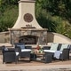 preview thumbnail 3 of 18, Santa Lucia Outdoor 4-piece Wicker Conversation Set with Cushions by Christopher Knight Home