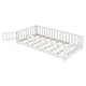 preview thumbnail 6 of 79, Modern Floor Bed with Safety Guardrails and Door, Suitable for Kids