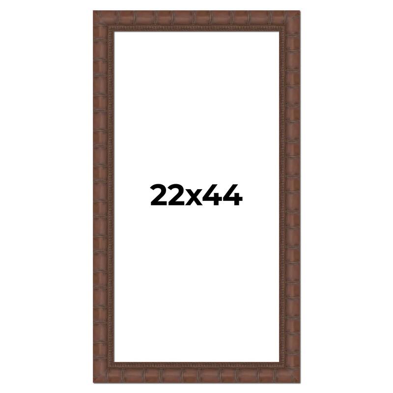22x44 Frame Pewter Solid Wood Picture Frame Width 1.625 Inches | Interior Frame Depth 0.6875 Inches
