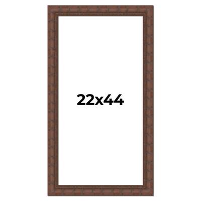 22x44 Frame Pewter Solid Wood Picture Frame Width 1.625 Inches | Interior Frame Depth 0.6875 Inches