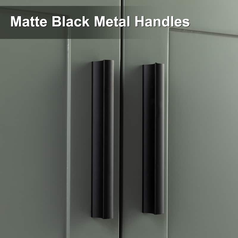 Modern 24/30/36/48" Wave-Line Bathroom Vanity Set with Sink & Faucet