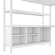 preview thumbnail 21 of 50, All-in-One Metal Loft Bed with L-Shaped Desk & Wardrobe, Bedrooms Bed Frame with Storage Cubes, Shelves, Full-Length Guardrails