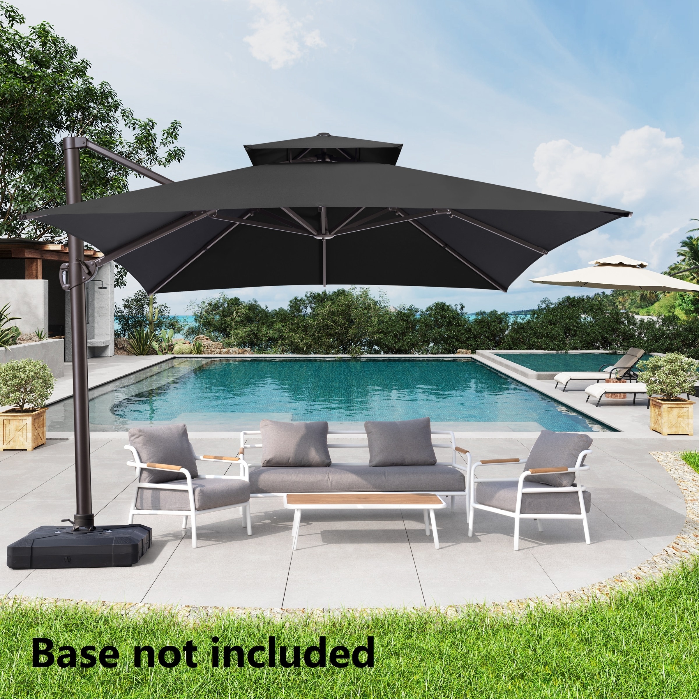 10 x 12 patio umbrella Cantilever Shade 12 x Product Description Enjoy the Summer Season with the FIM Flexy Aluminum 10 x 12 Rectangular Offset Patio Umbrella With the FIM Flexy patio umbrella Arlmont & Co. 12' x