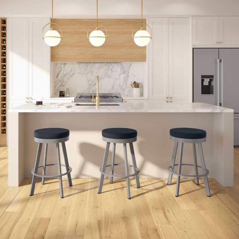 Amisco Swice Swivel Bar Stool with Metal Legs