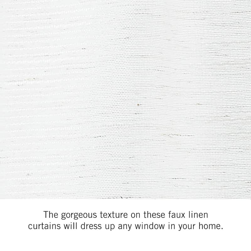 Nautica Erasmus Sheer Rod Pocket Window Curtain Panel Pair