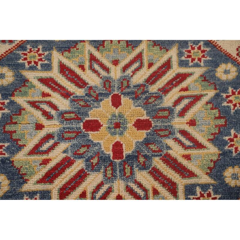 Red Kazak Area Rug Hand-Knotted Traditional Wool Carpet - 8'10"x 11'8"