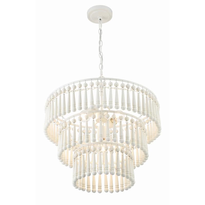 Crystorama Lighting Group TIA-7103 Tiana 3 Light 21" Wide Beaded