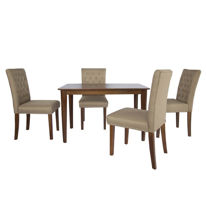 Ashton 5-Piece Rectangular Dining Table Set with Chairs
