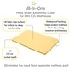 preview thumbnail 34 of 38, BreathableBaby All-in-One Fitted Sheet & Waterproof Cover for 38" x 24" Mini Crib Mattress (2-Pack)