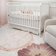preview thumbnail 3 of 5, Violet Hand-Tufted Wool Nursery Rug (36" Round)