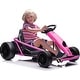 preview thumbnail 25 of 28, 24V Kids Go Kart for Teens, Featuring Dual 300W Motors, 9Ah Large Battery, High-Speed Drifting up to 8MPH with Music and Horn Pink
