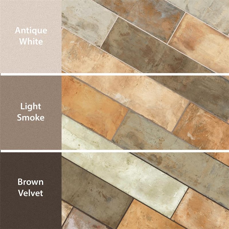 Merola Tile Terre Rosso 9-7/8" x 39-1/2" Porcelain Floor and Wall Tile - Pallet(21 Tiles)