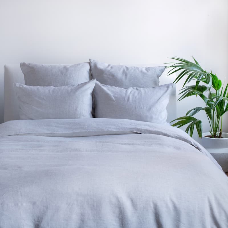 100% French Linen Throw Pillow Sham by BOKSER HOME