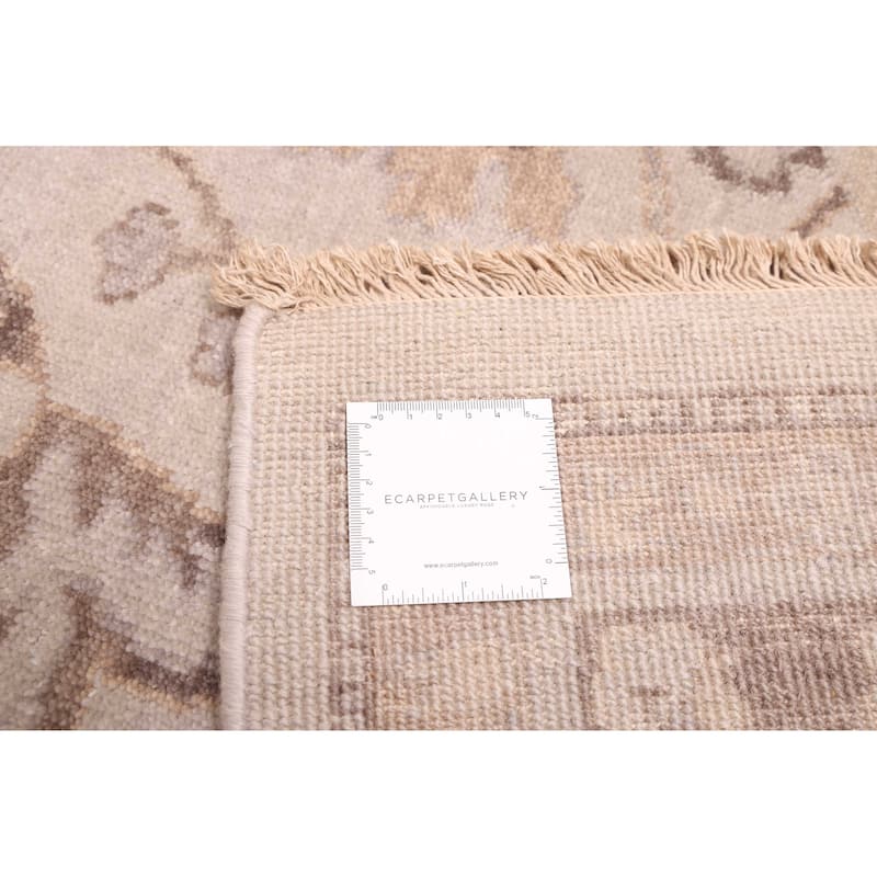 ECARPETGALLERY Hand-knotted Jamshidpour Light Grey Wool Rug - 10'0 x 13'10