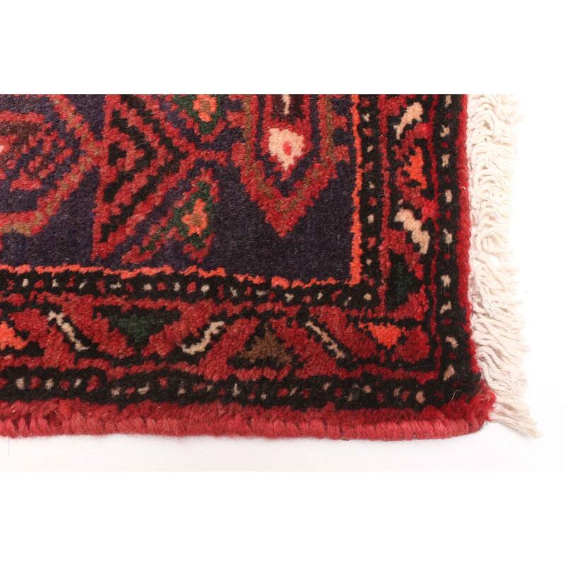 ECARPETGALLERY Hand-knotted Andelz Red Wool Rug - 4'2 x 7'0