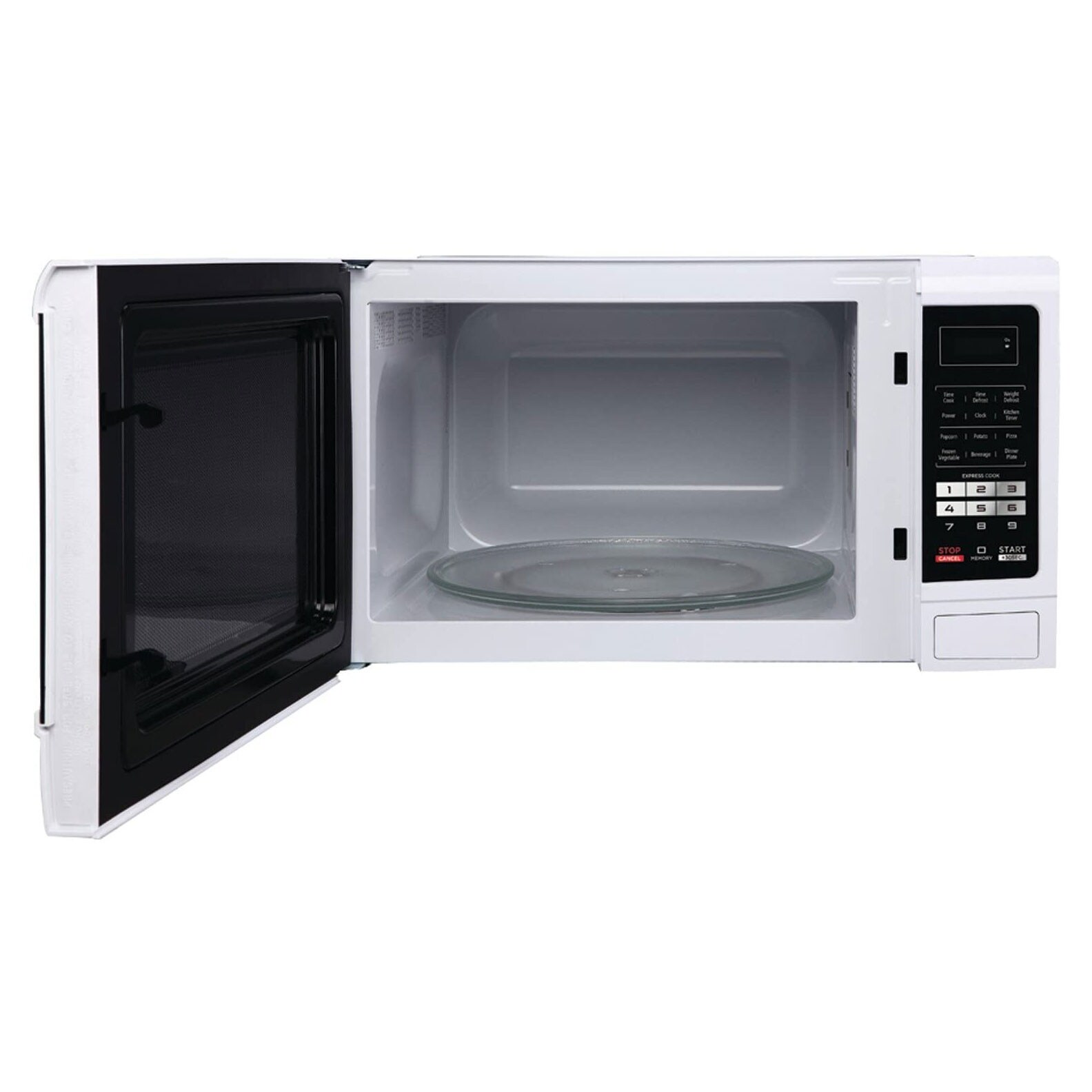 Magic Chef MCM1611W 1100 Watt 1.6 Cubic Feet Digital Countertop Microwave,  White - 35.9