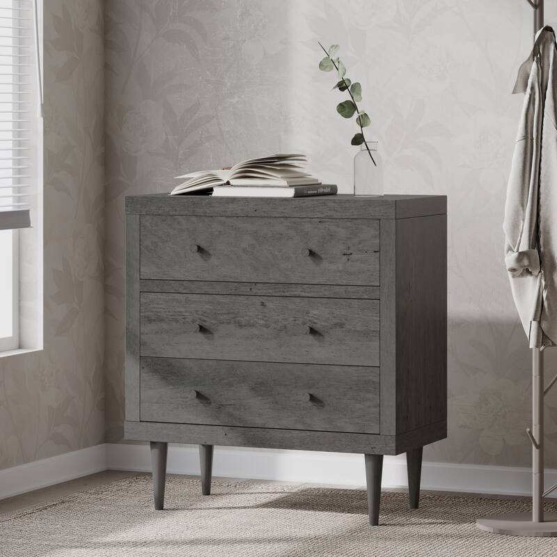 3-Drawer Bachelors Chest, Storage Cabinet for Entryway, Living Room, Bedroom