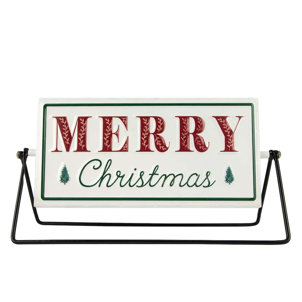 Merry Christmas/Holiday Market Reversible Sign - 10.25"