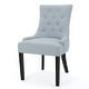 preview thumbnail 66 of 70, Cheney Contemporary Tufted Dining Chairs (Set of 2) by Christopher Knight Home - 21.50" L x 25.00" W x 36.00" H