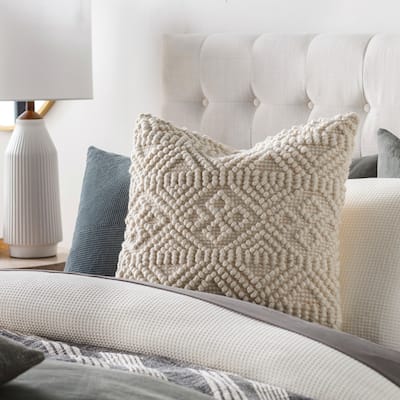 Riane Handwoven Textured Throw Pillow